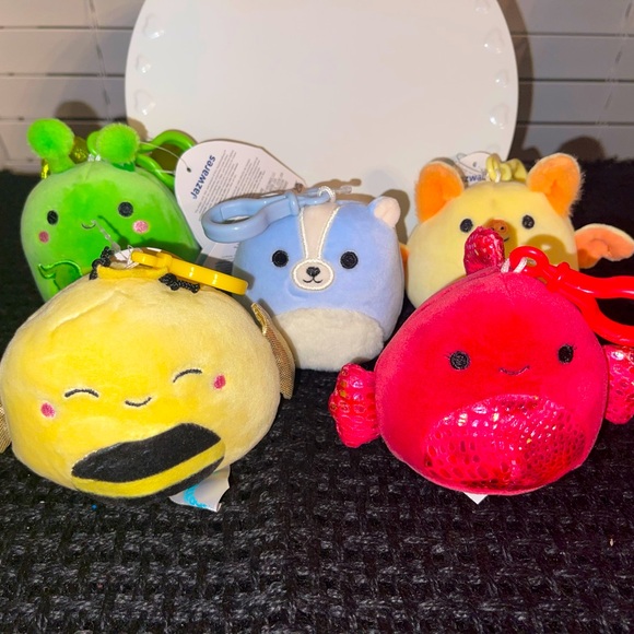 Squishmallows Other - Squishmallow Clip-On Bundle‎ (5 Total)